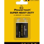 POWERTECH μπαταρία Zinc Carbon Super Heavy Duty PT-1220, 9V, 1τμχ