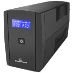 POWERTECH UPS Line Interactive PT-1296 με οθόνη, 1100VA, 660W, 2x Schuko
