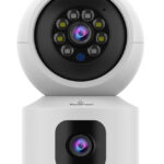 POWERTECH smart κάμερα PT-1338, 2MP, dual lens, WiFi, PTZ, SD