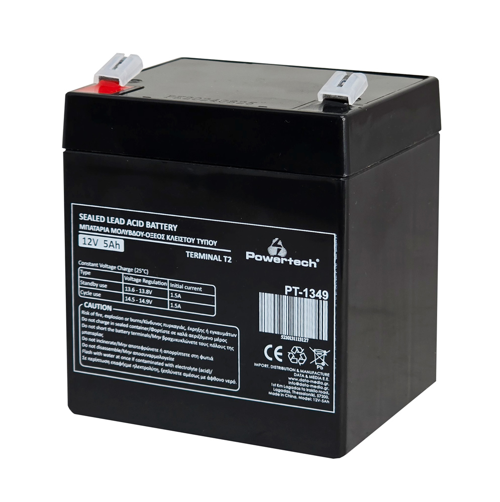 PT-1349.jpg POWERTECH μπαταρία μολύβδου PT-1349, 12V 5Ah, T2