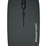 POWERTECH ασύρματο ποντίκι PT-1381, 2.4GHz & Bluetooth, έως 1600DPI, 500mAh, μαύρο