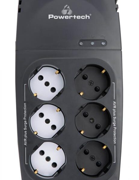 POWERTECH σταθεροποιητής ρεύματος PT-1496, 2000VA/1000W, 6x schuko