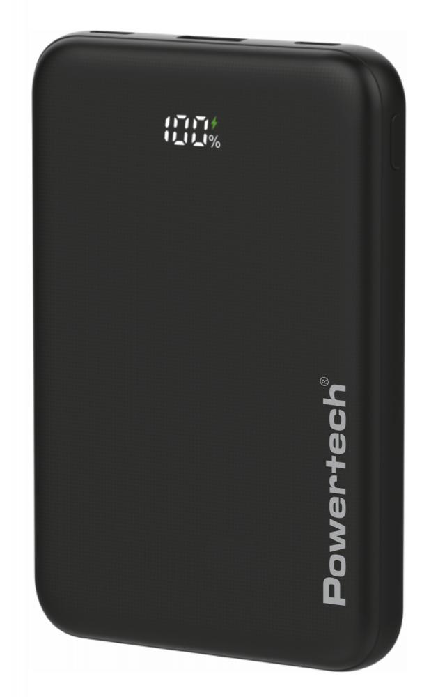 POWERTECH power bank PT-1502 με οθόνη, 10000mAh, 22.5W, μαύρο