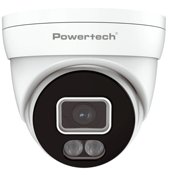 POWERTECH υβριδική κάμερα CCTV PT-1586 με μικρόφωνο & Full Color λειτουργία, 8MP, 2.8mm, IP67
