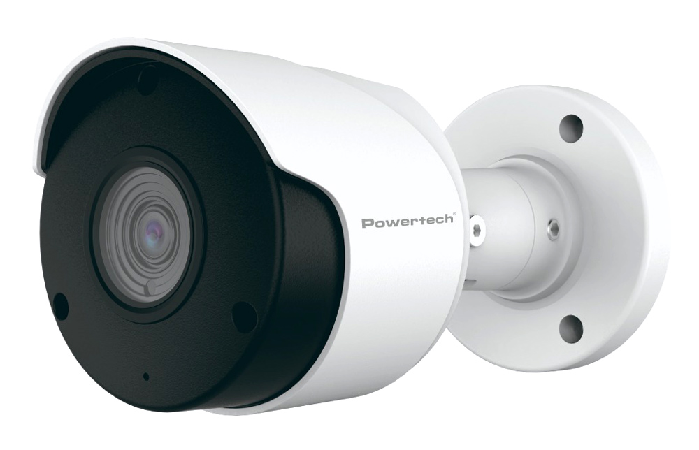 POWERTECH υβριδική κάμερα CCTV PT-1590 με μικρόφωνο & υπέρυθρα, 8MP, 2.8mm, IP66