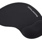POWERTECH mouse pad PT-1611 με στήριγμα καρπού, 23x19x1.8cm, μαύρο