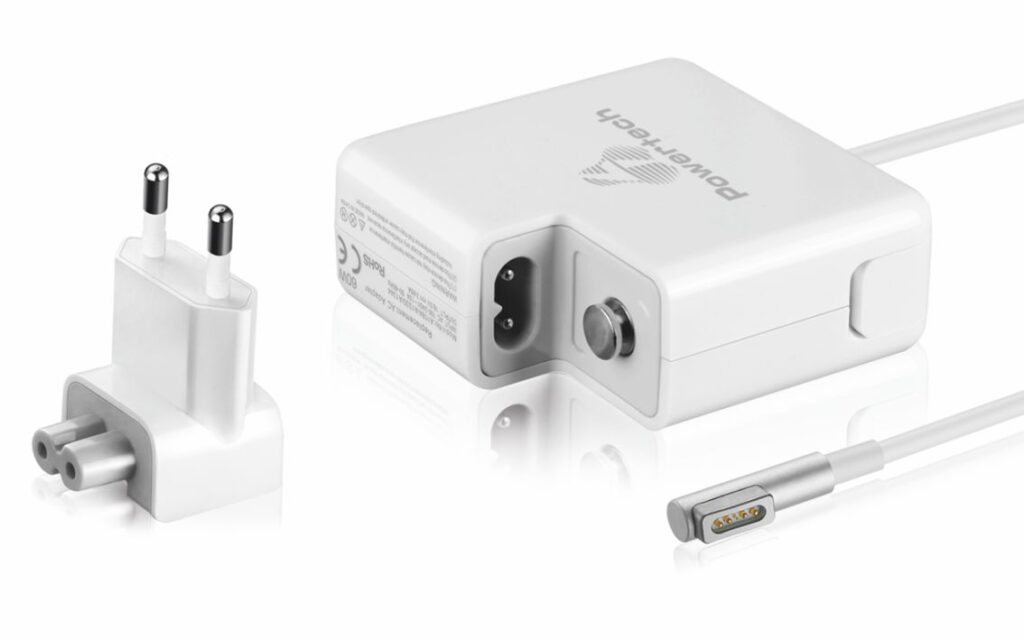POWERTECH φορτιστής laptop PT-288 για Apple, 60W, 16.5V/3.65A, λευκός