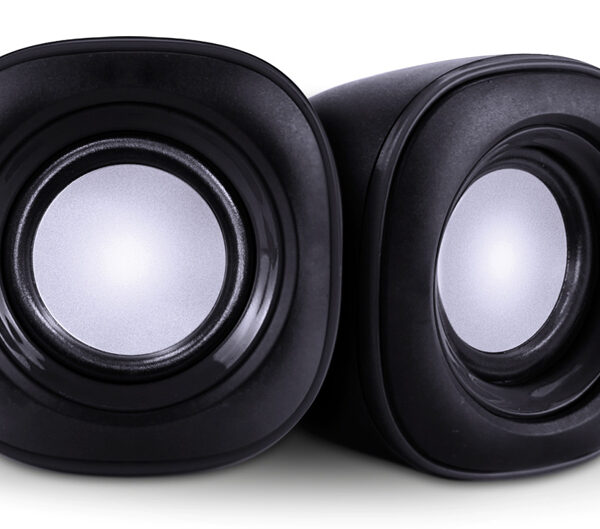 POWERTECH ηχεία Essential sound PT-844, 2x 3W, 3.5mm, μαύρα