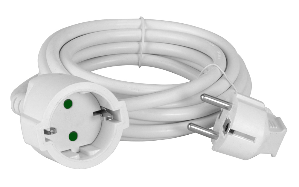 PT-889.jpg POWERTECH μπαλαντέζα ρεύματος PT-889, 1x schuko, 16A, 5m, λευκή
