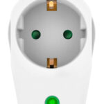 POWERTECH αντάπτορας ρεύματος PT-996, 1 θέση schuko, 16A, 3680W, λευκός