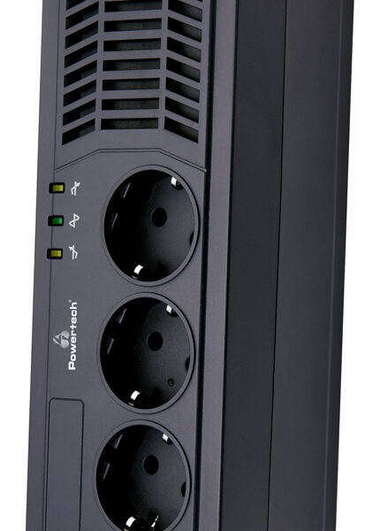 POWERTECH σταθεροποιητής ρεύματος PT-AVR1000I, 1000VA/500W, 3x schuko