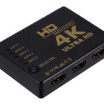 POWERTECH HDMI amplifier switch PTH-052 με τηλεχειριστήριο, 5 σε 1, 4K