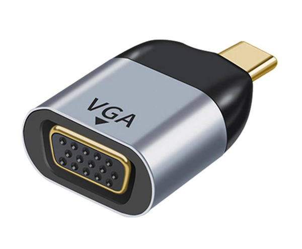 PTH-094.jpg POWERTECH αντάπτορας USB-C σε VGA PTH-094, 1080p/60Hz, γκρι