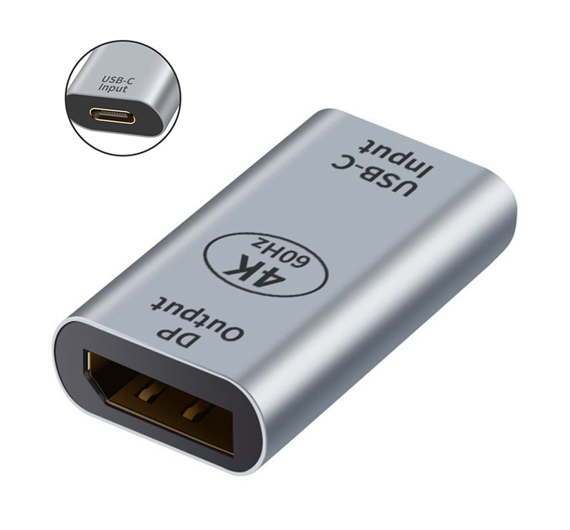 PTH-097.jpg POWERTECH αντάπτορας USB-C σε DisplayPort PTH-097, 4K/60Hz, γκρι