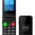 POWERTECH κινητό τηλέφωνο Sentry Dual II V2, 2 οθόνες, dual SIM, πλήκτρο SOS, μαύρο