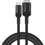 POWERTECH καλώδιο USB σε USB-C PTR-0134 PD 60W, 5Gbps, copper, 1m, μαύρο