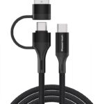 POWERTECH καλώδιο USB & USB-C σε USB-C PTR-0158, PD 60W, copper, 1.5m, μαύρο
