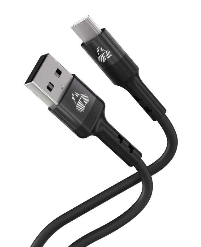 PTR-0161.jpg POWERTECH καλώδιο USB-C σε USB PTR-0161, σιλικόνης, 60W, 480Mbps, 1m, μαύρο