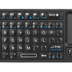 RIITEK ασύρματο mini πληκτρολόγιο K06, backlit, Bluetooth/2.4GHz, μαύρο