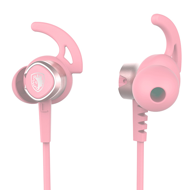SA-606-PK.jpg SADES gaming earphones Wings 20 με μικρόφωνο, 3.5mm, Φ12mm, 1.2m, ροζ