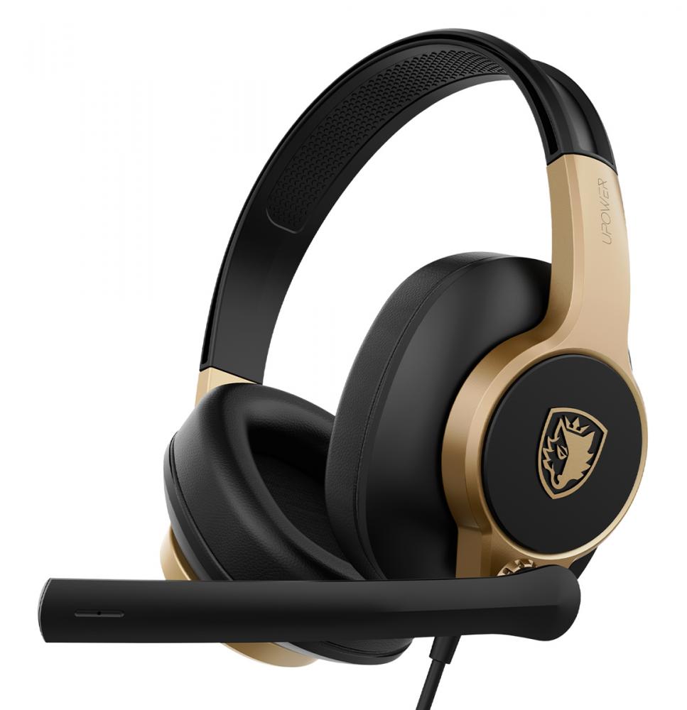 SA-703-BK.jpg SADES gaming headset UPOWER, 3.5mm σύνδεση, 40mm, μαύρο/χρυσό