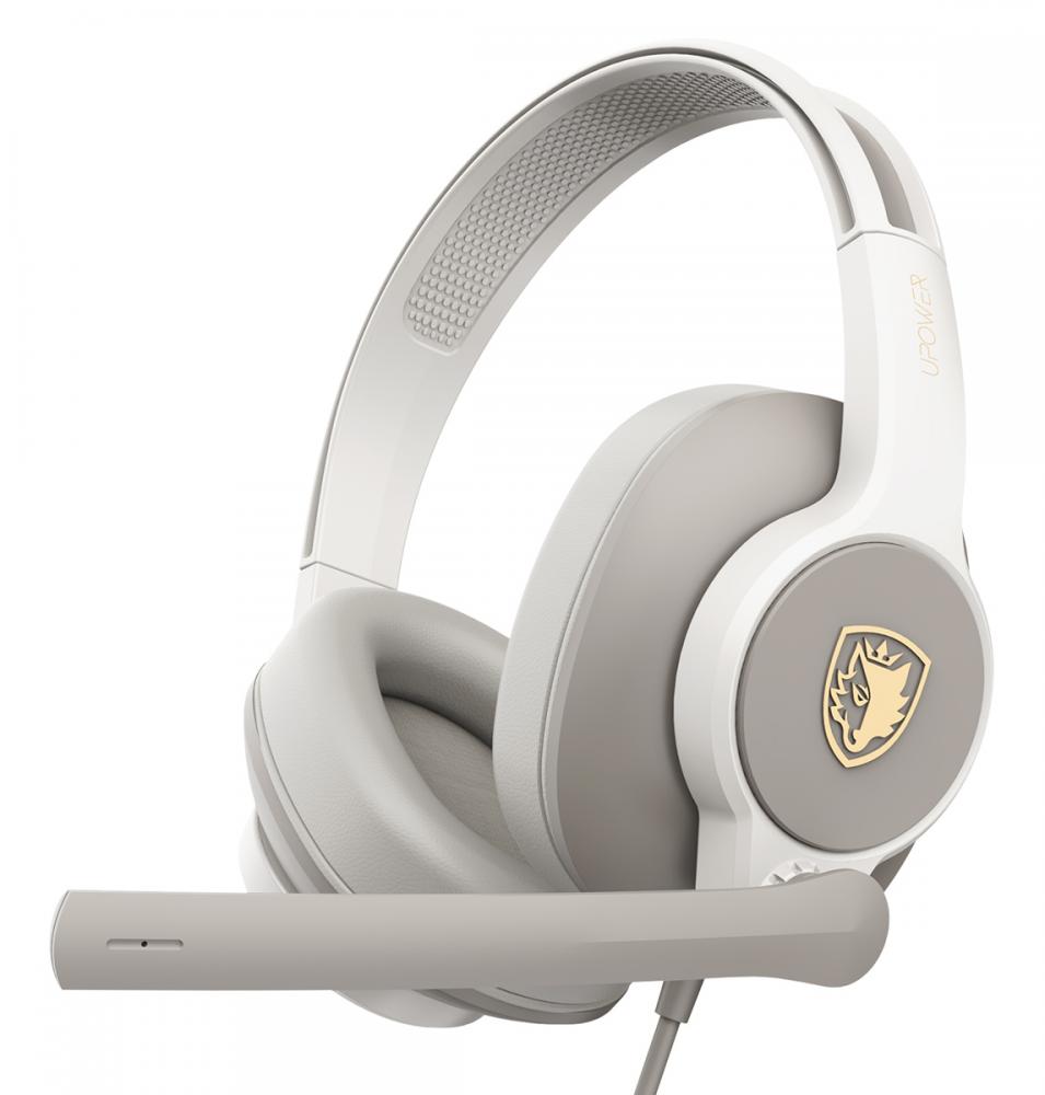 SA-703-GR.jpg SADES gaming headset UPOWER, 3.5mm σύνδεση, 40mm, γκρι