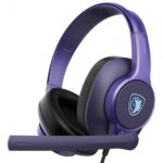 SADES gaming headset UPOWER, 3.5mm σύνδεση, 40mm, μωβ