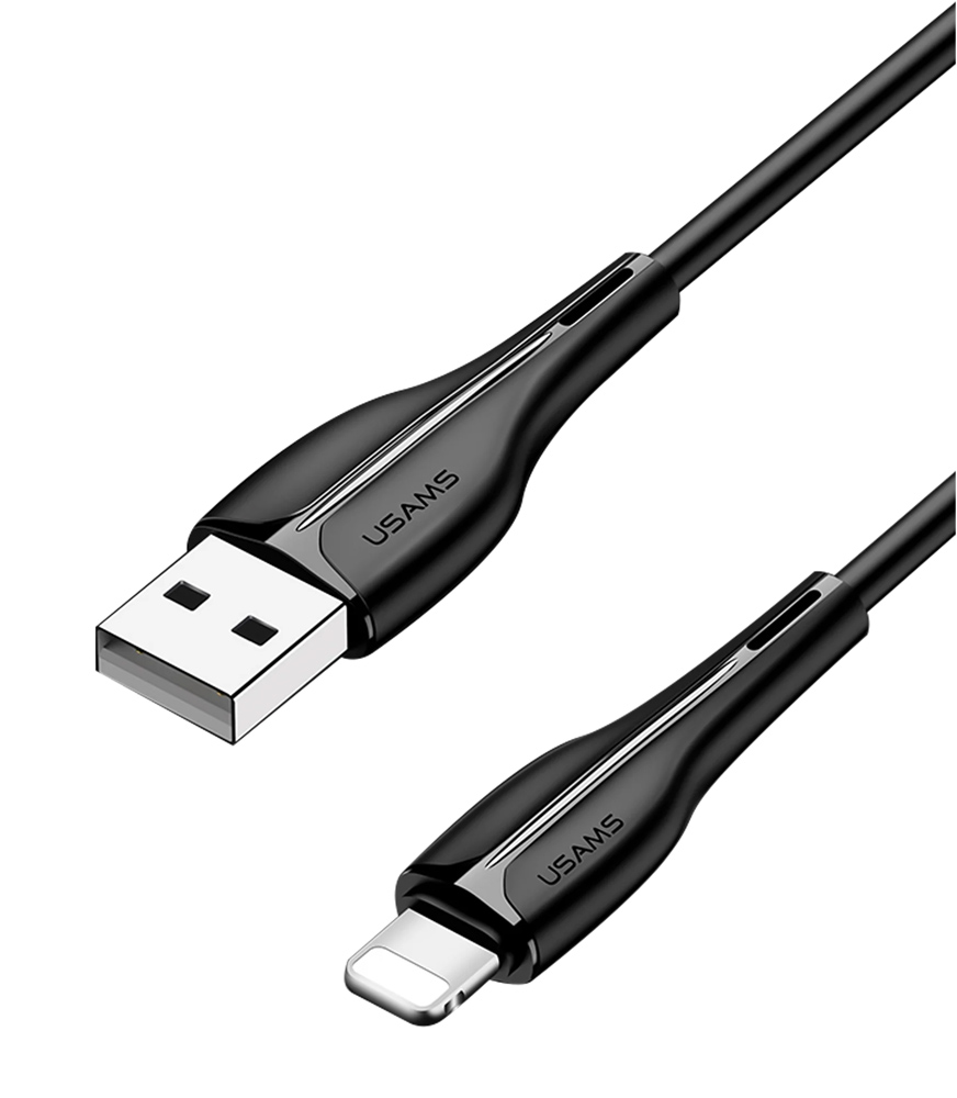 SJ371USB01.jpg USAMS καλώδιο Lightning σε USB US-SJ371, 2A, 1m, μαύρο