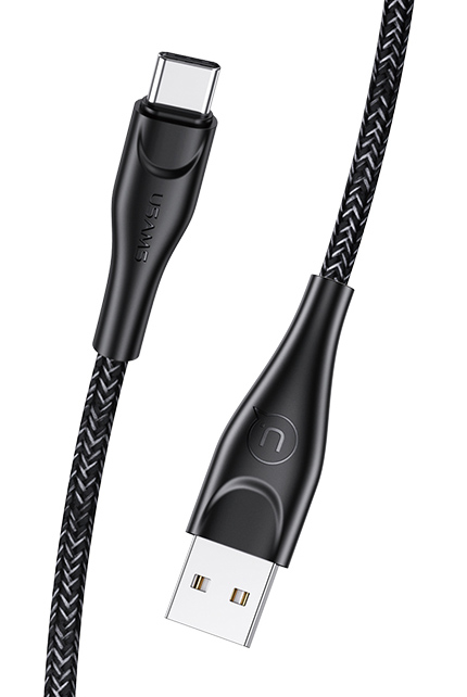 SJ392USB01.jpg USAMS καλώδιο USB-C σε USB US-SJ392, 2A, 1m, μαύρο