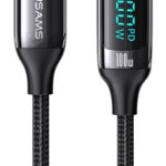 USAMS καλώδιο USB Type-C US-SJ546, 100W/5A, 1.2m, μαύρο
