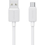 USAMS καλώδιο micro USB σε USB US-SJ690, 2A, 480Mbps, 1m, λευκό