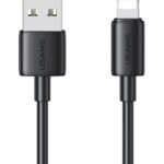 USAMS καλώδιο Lightning σε USB US-SJ709, 2.4A, 480Mbps, 1m, μαύρο