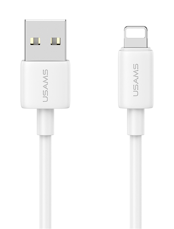 SJ709USB02.jpg USAMS καλώδιο Lightning σε USB US-SJ709, 2.4A, 480Mbps, 1m, λευκό
