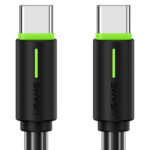 USAMS καλώδιο USB-C US-SJ734, 60W, 480Mbps, 1m, μαύρο
