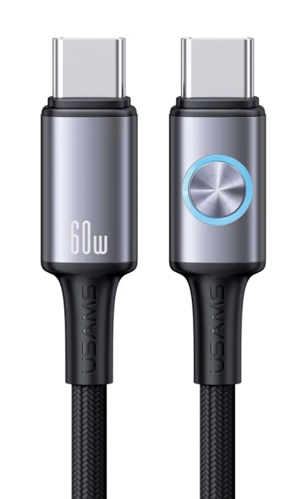 SJ752USB01.jpg USAMS καλώδιο USB-C SJ752, 60W, 480Mbps, 1.2m, μαύρο