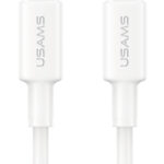 USAMS καλώδιο USB-C SJ763, 60W, 480Mbps, 1m, λευκό