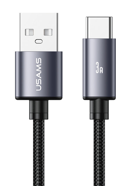 SJ767USB01.jpg USAMS καλώδιο USB-C σε USB SJ767, 3A, 480Mbps, 1m, μαύρο