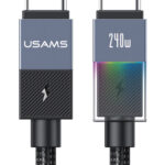 USAMS καλώδιο USB-C SJ775, 240W, 480Mbps, 1.2m, μαύρο