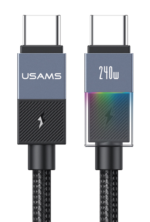 SJ775USB01.jpg USAMS καλώδιο USB-C SJ775, 240W, 480Mbps, 1.2m, μαύρο