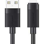 USAMS καλώδιο Lightning σε USB SJ778, 2.4A, 480Mbps, 1m, μαύρο