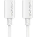 USAMS καλώδιο USB-C SJ787, σιλικόνης, 60W, 480Mbps, 1m, λευκό