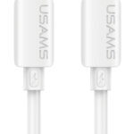USAMS καλώδιο Lightning σε USB-C SJ788, σιλικόνης, 30W, 480Mbps, 1m, λευκό