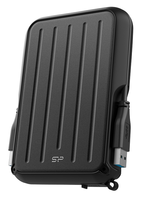 SP010TBPHD66SS3K.jpg SILICON POWER εξωτερικός HDD Armor A66, 1TB, USB 3.2, μαύρος