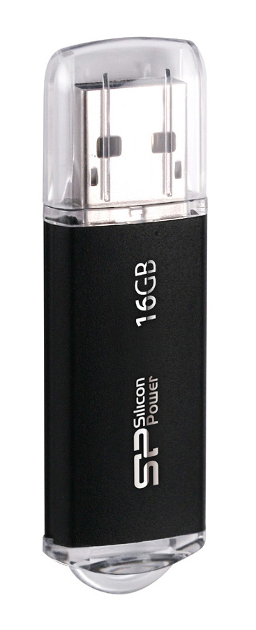 SP016GBUF2M01V1K.jpg SILICON POWER USB Flash Drive Ultima II-I, 16GB, USB 2.0, μαύρο