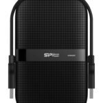 SILICON POWER εξωτερικός HDD Armor A60, 2TB, USB 3.2, μαύρος