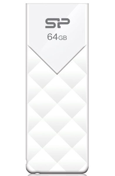 SILICON POWER USB Flash Ultima U03, 64GB, USB 2.0, λευκό