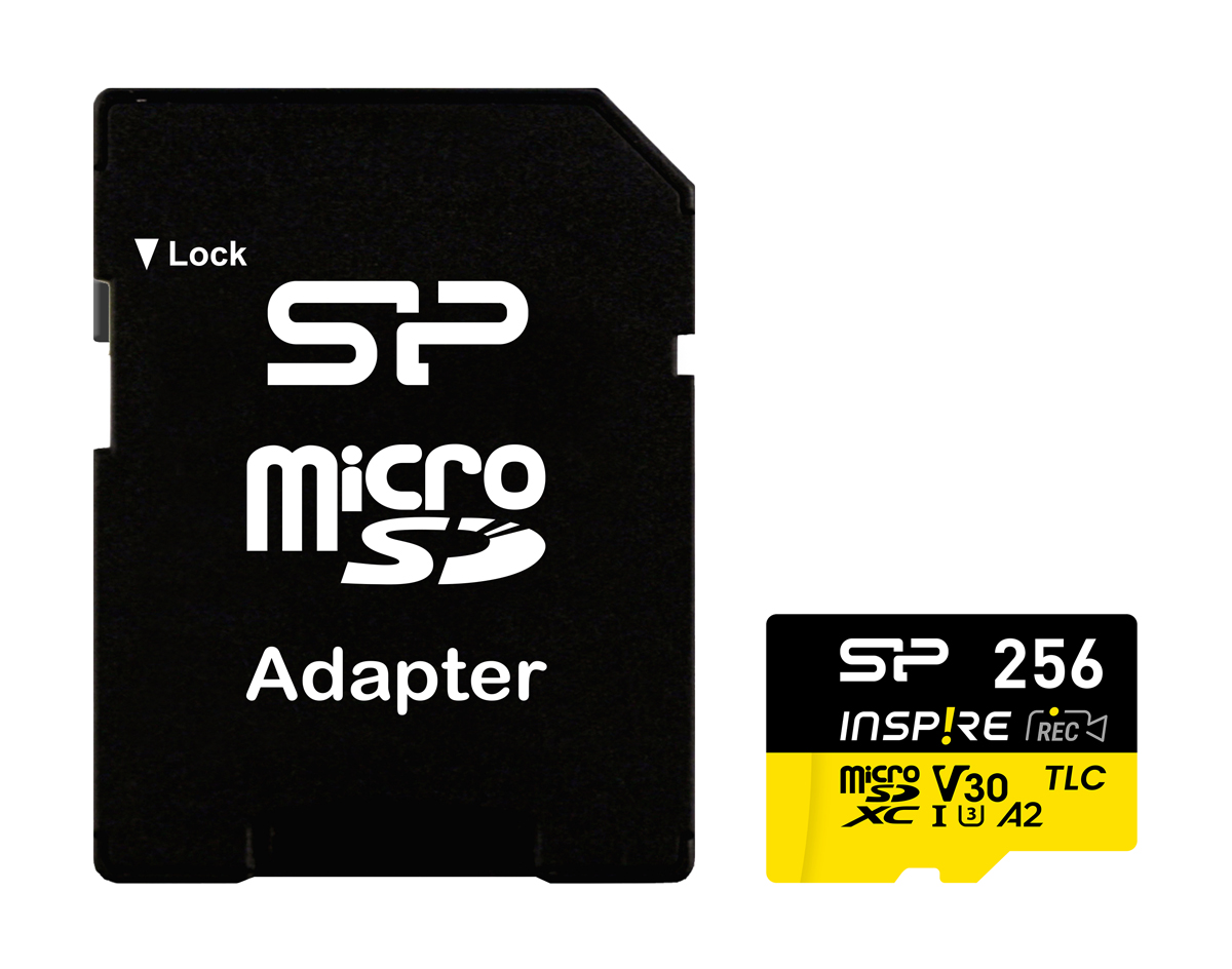 SP256GBSTXLA2V1NSP.jpg SILICON POWER κάρτα μνήμης microSDXC Inspire, 256GB, UHS-I U3 A1 V30