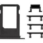 Πλαϊνά πλήκτρα και Βάση Sim για iPhone 7, Black