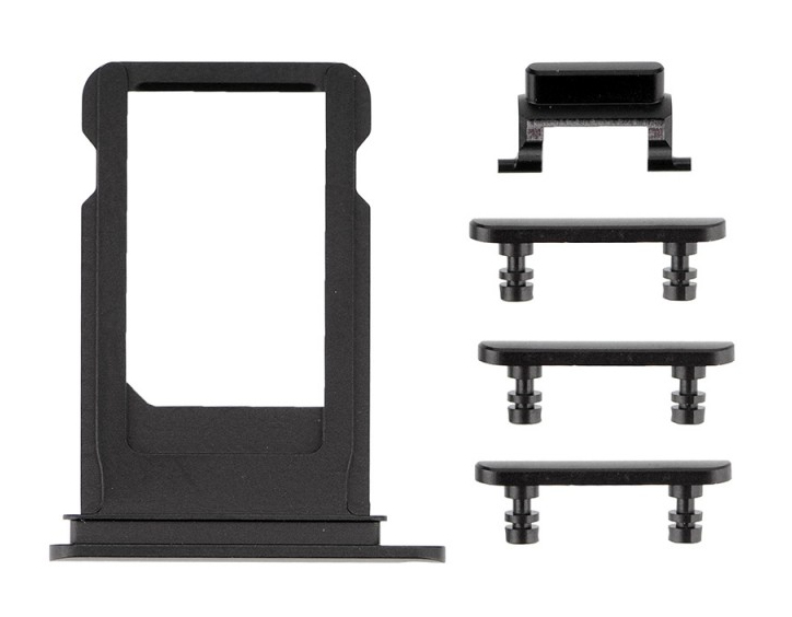 SPIP7-019.jpg Πλαϊνά πλήκτρα και Βάση Sim για iPhone 7, Black