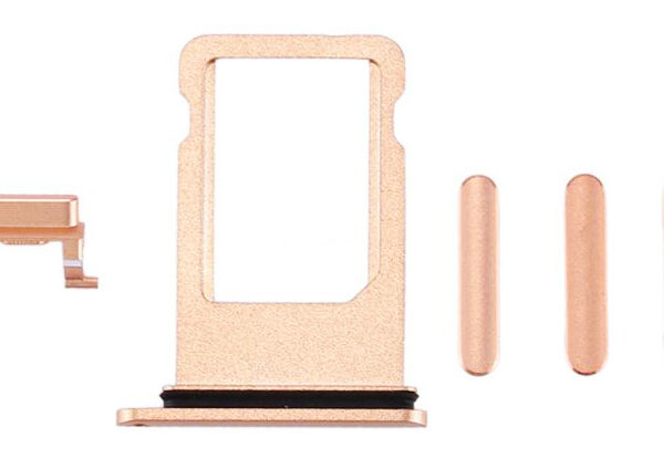 Υποδοχή κάρτας SIM και Side Button για iPhone 8 Plus, χρυσό